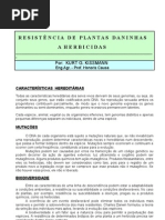 RESISTÊNCIA A HERBICIDAS