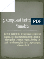 Komplikasi Dari Trigeminal Neurolgia