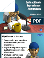 Evaluación de Expresiones Algebraicas