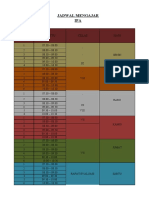 Jadwal Mengajar IPA 7