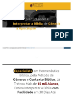 Curso Interpretação Bíblica Gênesis A Apocalipse Interbiblica