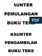 Kaunter Pemulangan Buku Teks