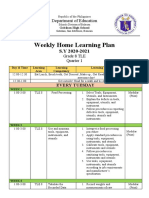 Weekly Home Learning Plan: Department of Education