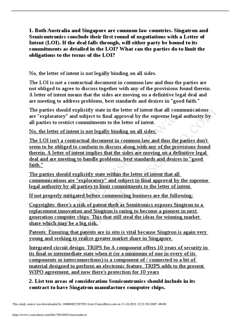 This Study Resource Was PDF Intellectual Property Integrated Circuit