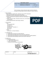 Job Sheet Overhoule Alternator