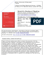 Scientific Studies of Reading: To Cite This Article: Jessie Ricketts, Kate Nation & Dorothy V. M. Bishop (2007)