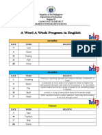 A Word A Week Program English