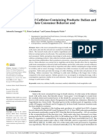 Market Expansion of Caffeine-Containing Products: Italian and Argentinian Yerba Mate Consumer Behavior and Health Perception