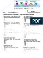 Soal Cerita Penjumlahan Kelas 1 SD - Level 1 Bilangan 1 - 10