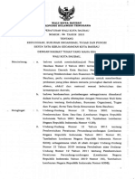 Perwali No. 66 2021 TTG Kedudukan, Susunan Organisasi, Tugas Dan Fungsi