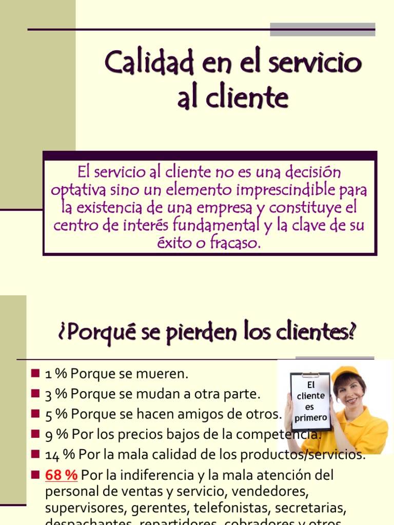 Claves para un Servicio al Cliente Excepcional | PDF | Cliente ...