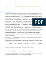 Determinación de Hipoclorito de Sodio en Una Muestra de Blanqueador