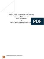 HTML, CSS, Javascript Module for BSIT Students