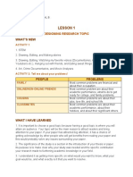 Practical Research 2 Module 2 Lesson 1 and 2 - Rosales