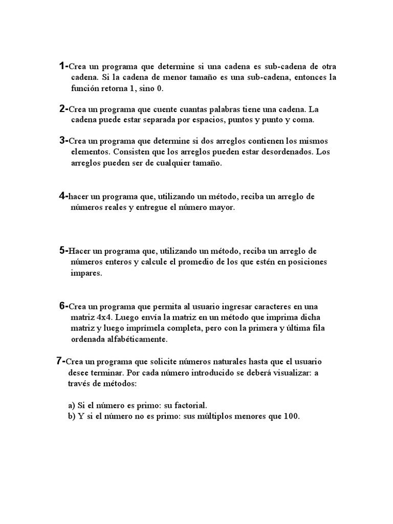 Ejercicios En Java 2021 1 Pdf Informática