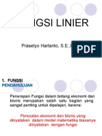 Fungsi Linier