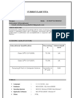 Curriculam Vita: Pulkit Sharma