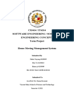 CS3414 / IT4314 Software Engineering / Software Engineering Concepts Term Project House Moving Management System
