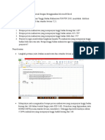 Contoh Kasus Distribusi Normal Dengan Menggunakan Microsoft Excel