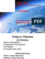 Lecture 4 (Air Pollution and Global Warming)