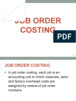Job Order Costing