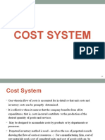 The Cost System