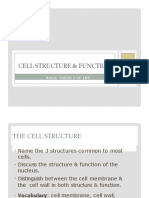 Cell Structure & Function: Basic Theor Y of Life