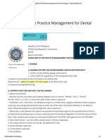 Guidelines in The Practice Management For Dental Practitioners