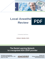 Local Anesthetic Review