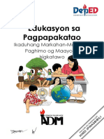 Edukasyon Sa Pagpapakatao: Ikaduhang Markahan-Modyul 4: Paghimo Og Maayo Sa Isigkatawo