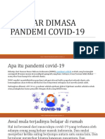 Belajar Dimasa Pandemi Covid-19