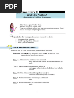 Supplementary E: (Presenting A Problem Statement)