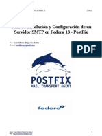Guia de Instalacion y Configuracion de un Servidor SMTP con PostFix en Fedora 13 Linux