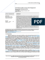 Structural Model of Work-Life Balance Effect On Nurse Work Engagement