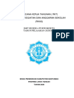 Rkas SMP Negeri 4 Purwokerto 2019-2020 Sampul