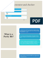 Parity Bit Generator and Checker