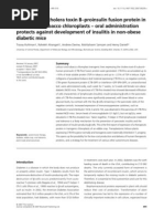 Download Expression of cholera toxin Bproinsulin fusion protein in lettuce and tobacco chloroplasts  oral administration protects against development of insulitis in non-obese diabetic mice by Secret Squirrel SN5402619 doc pdf