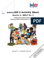 English 2 Activity Sheet: Quarter 2 - MELC No. 3