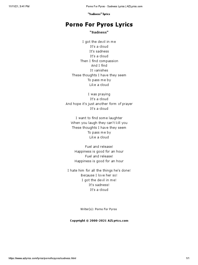 porno-for-pyros-lyrics-sadness-pdf-psychological-concepts