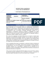 CONTENIDO PROGRAMATICO - CALCULO DIFERENCIAL 2021 PRIMER SEMESTRE