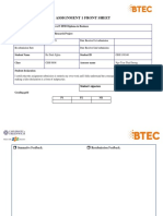 Assignment 1 Front Sheet: Qualification BTEC Level 5 HND Diploma in Business