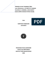 PENGELOLAAN TANAMAN TEBU (Saccharum Officinarum L.) DI UNIT PG. SUBANG PT. RAJAWALI II, SUBANG, JAWA BARAT (DENGAN ASPEK KHUSUS PUPUK DAUN) Oleh