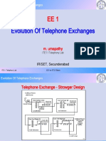 Evolution of Telephone Exchanges: M. Umapathy