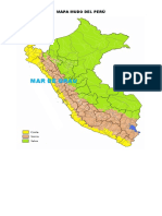 Mapa mudo del Perú y su mar de Grau