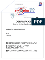 PR Ogramacion: Docente: Lic. Alan Elvis Ochoa Pérez