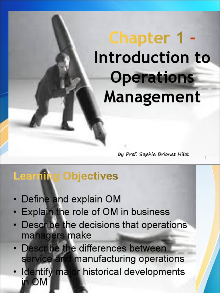 Overview of Operations Management | PDF | Operations Management ...