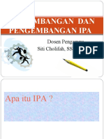 Perkembangan Dan Pengembangan IPA