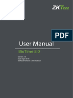 User Manual: Biotime 8.0