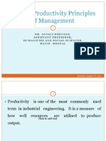 2 Productivty principles of Mangement