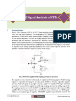 CHAPTER 8 SMALL SIGNAL ANALYSIS OF MOSFETs